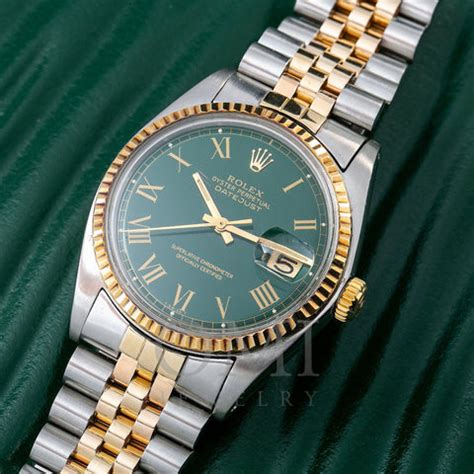 rolex datejust 1601 green dial|Rolex Datejust 1601 price.